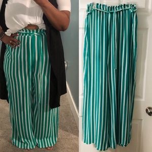 Forever 21 Striped Palazzo Pants